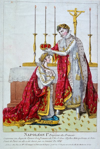 Kroningen av keiserinne Josephine, 2. desember 1804, 1800-tallet av Unbekannt