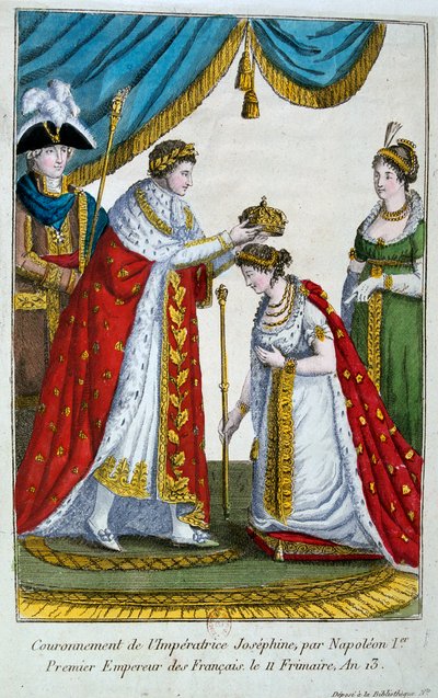 Kroningen av keiserinne Josephine, 2. desember 1804, 1800-tallet av Unbekannt