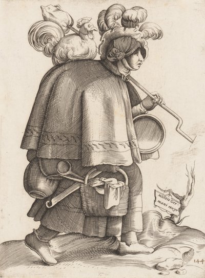 Kostymeplate: Wife of a Warrior fra Tyskland, ca. 1558-70. av Unbekannt