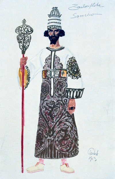 Kostymedesign for Sarastro, 1913 av Unbekannt