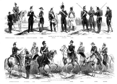Kostymer til den sveitsiske føderale hæren, 1857 av Unbekannt
