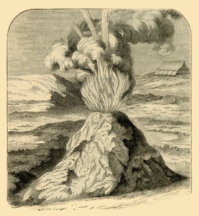 Cotopaxi i utbruddet i 1743, 1881. av Unbekannt