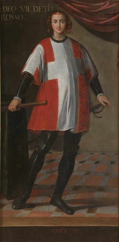 Grev Amadeus VII av Savoy 1360-1391 av Unbekannt