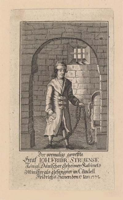 Grev Johann Friedrich Struensee 1737-1772, 1772. av Unbekannt