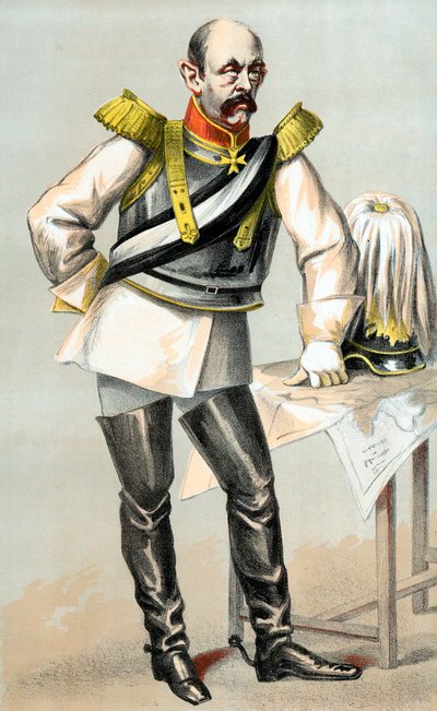 Grev Otto von Bismarck, prøyssisk-tysk statsmann, 1870 av Unbekannt