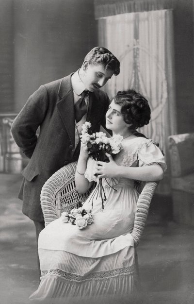 Forelsket par, c1900-1919 av Unbekannt
