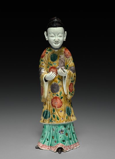 Court Lady Holding a Sheng, 1662-1722. av Unbekannt