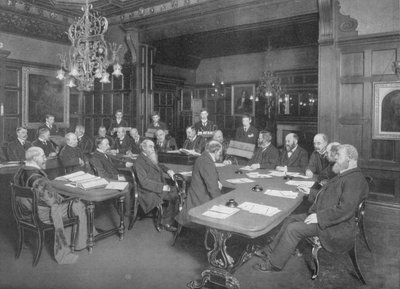 Court of the Cutlers Company: undersøker arbeidet til deres lærlinger, London, 1902 1903 av Unbekannt