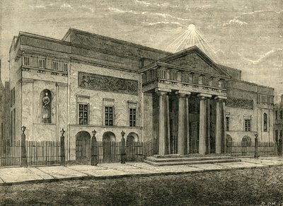 Covent Garden Theatre: Front i 1850, 1881. av Unbekannt