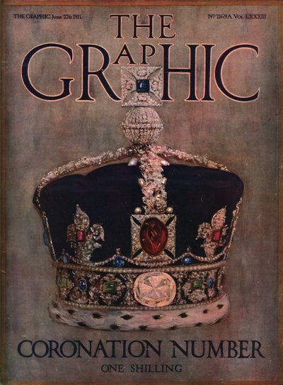 Omslag til The Graphic, kroningsnummer, juni 1911. av Unbekannt