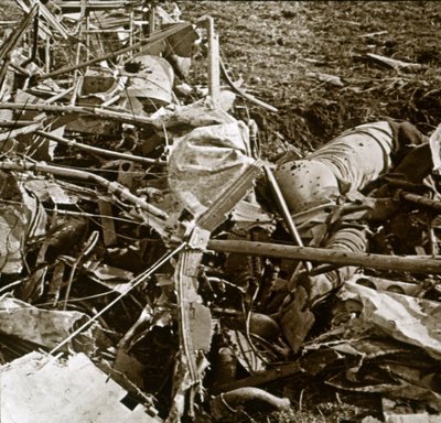 Krasjet fly, Aisne, Frankrike, c1914-c1918 av Unbekannt