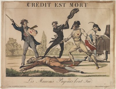 Credit is Dead Kreditt er død, tidlig på 1800-tallet. av Unbekannt