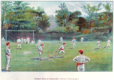 Cricket Field i Bournville, 1892 av Unbekannt