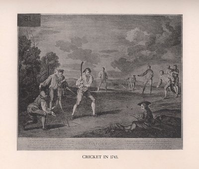 Cricket i 1743 1912 av Unbekannt