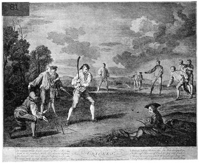 Cricket i 1743 1912 av Unbekannt