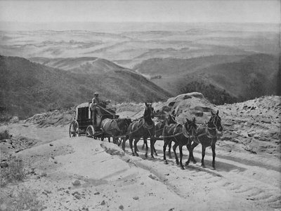 Krysser San Marcos Pass, California, c1897. av Unbekannt