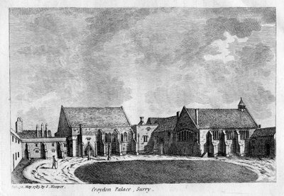 Croydon Palace, Surrey, 1785 av Unbekannt