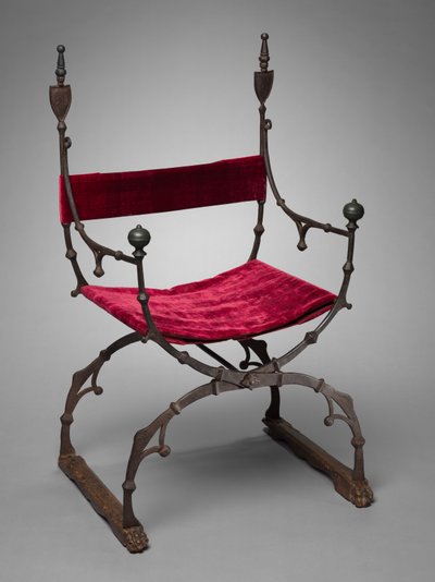 Curule sammenleggbar stol, ca. 1450-1500. av Unbekannt