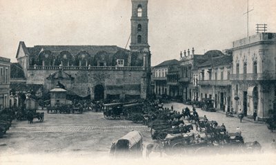 Custom House and Square, Havana, Cuba, c1900 av Unbekannt