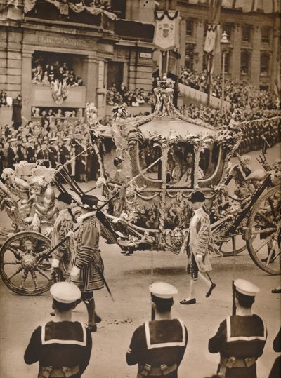 Cynosure of All Eyes in the Processions: The State Coach, 1937 av Unbekannt