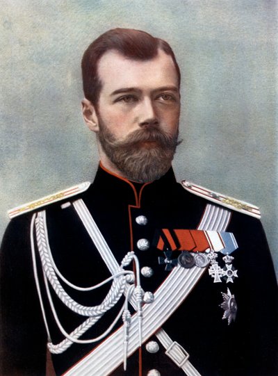 Tsar Nicholas II av Russland, slutten av det 19.-begynnelsen av det 20. århundre av Unbekannt