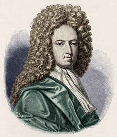 Daniel Defoe - portrett. Engelsk forfatter og journalist 1660-1731 av Unbekannt