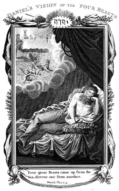 Daniels visjon om dyrene, 1804 av Unbekannt