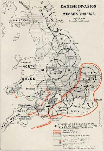 Dansk invasjon av Wessex 876-878, 1935 av Unbekannt