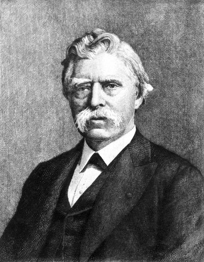 David Edward Hughes, engelsk elektriker og oppfinner, ca 1880-tallet av Unbekannt