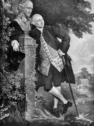 David Garrick 1717-1779, englischer Schauspieler, Dramatiker, Theatermanager und Produzent, 1905 von Unbekannt