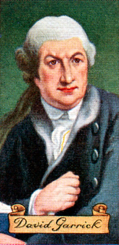 David Garrick, hentet fra en serie sigarettkort, 1935 av Unbekannt