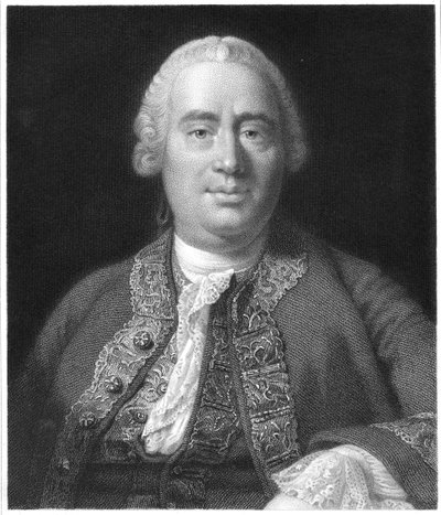David Hume , skotsk filosof, historiker og økonom, 1837 av Unbekannt