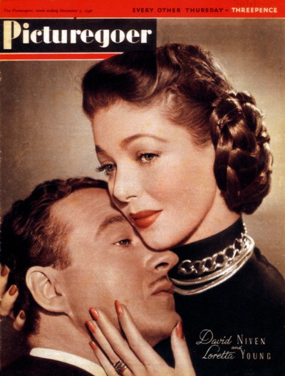 David Niven 1910-1983 og Loretta Young 1913-2000, skuespillere, 1946 av Unbekannt