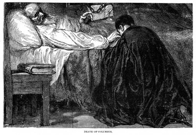 Christopher Columbus død, 1506, 1872 av Unbekannt