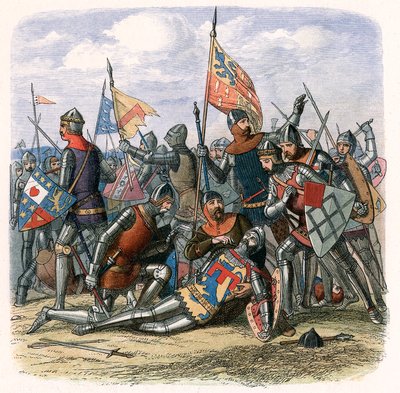 Henry Percy Harry Hotspurs død i slaget ved Shrewsbury, 21. juli 1403, c1860 av Unbekannt