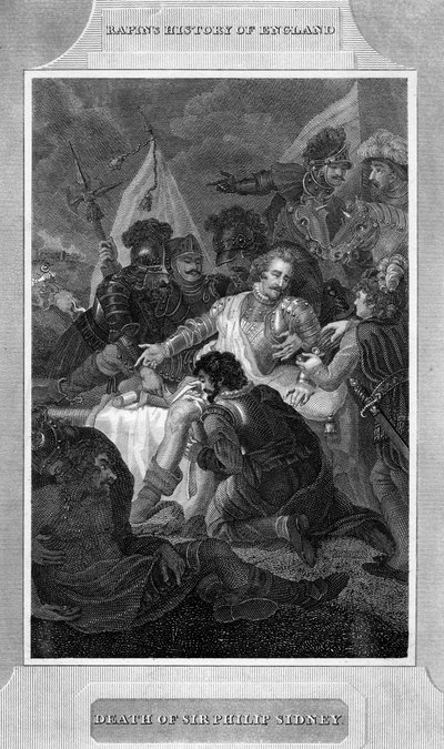 Sir Philip Sydneys død, 1586 c1815 av Unbekannt