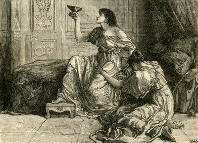 Sophonisbas død, 1890. av Unbekannt