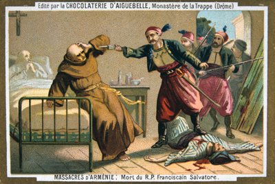 Død av pastor Salvatore, en fransiskanermunk, 1895 av Unbekannt