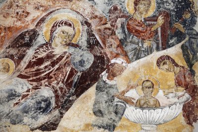 Frisk forfalt i Santa Maria dell'Alizza kirke, Alezio, Apulia, Alezio, Italia av Unbekannt