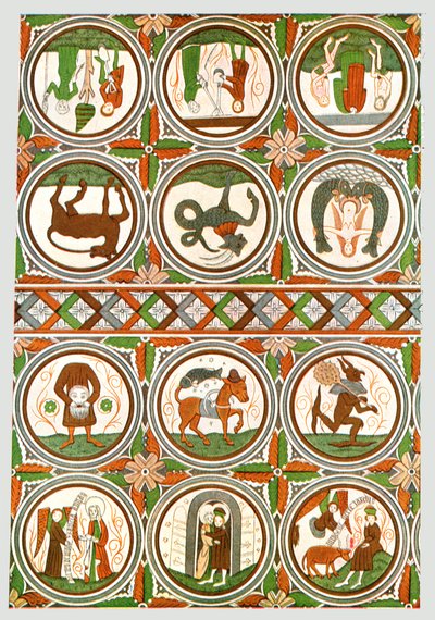 Decoration in Stora Råda Old Church, Västra Götaland, Sweden, 1928.   av Unbekannt