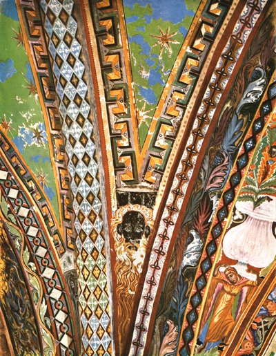Dekorasjon i basilikaen Saint Francis, Assisi, Italia, 1928. av Unbekannt