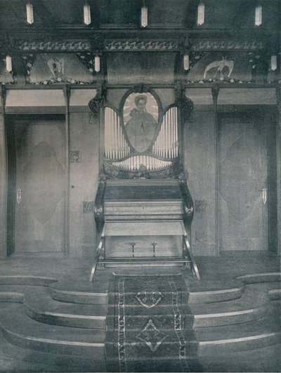 Dekorasjoner til et musikkrom av Fritz Erler, c1899 av Unbekannt