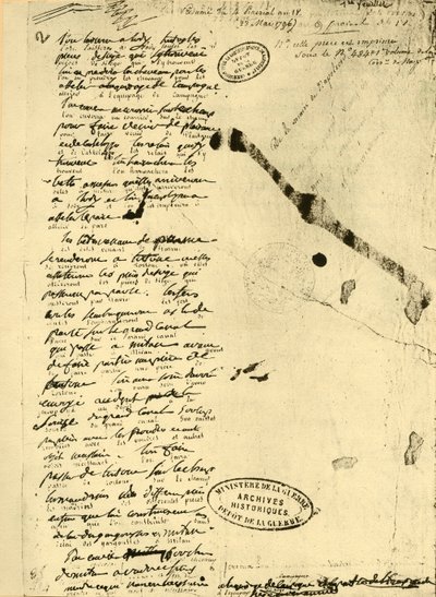 Dekret av Napoleon Bonaparte, 23. mai 1796, 1921. av Unbekannt