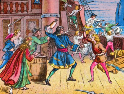 Piratenes nederlag, c1905 av Unbekannt
