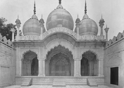 Delhi. Moti Musjid eller perlemoskeen, c1910. av Unbekannt