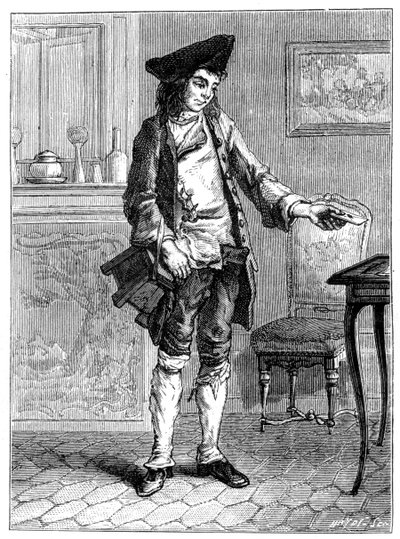 Leverer et brev, 1800-tallet av Unbekannt