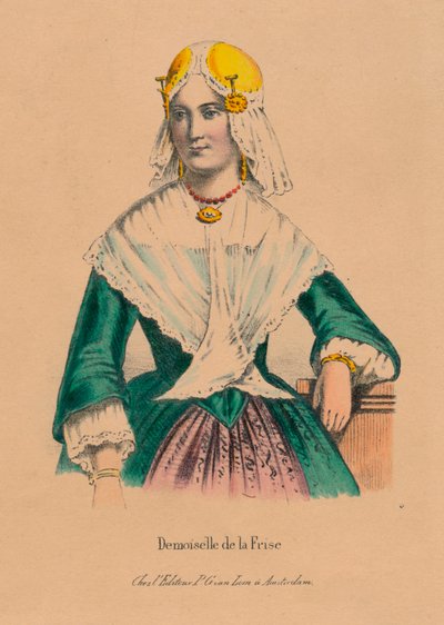 Damsel of Friesland, 1850-tallet. av Unbekannt