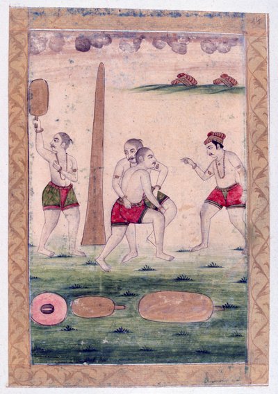 Desakha Ragini, Ragamala Album, School of Rajasthan, 1800-tallet av Unbekannt