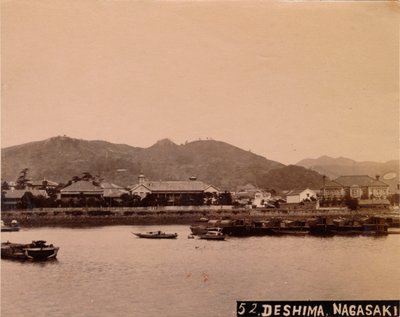 Deshima, Nagasaki, ca 1890-1900 av Unbekannt