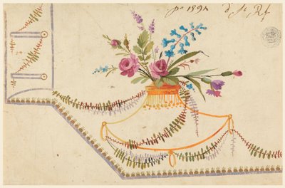 Design for brodert vest av Unbekannt